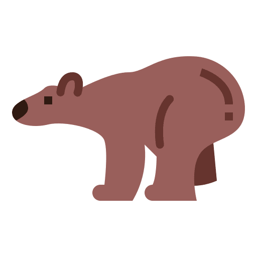 Bear zoo animal wild life icon Bear zoo animal wild life icon