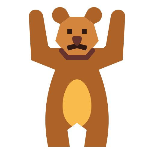 Bear zoo mammal wild life icon Bear zoo mammal wild life icon