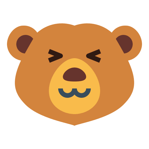 Bear smileys cute mammal icon Bear smileys cute mammal icon