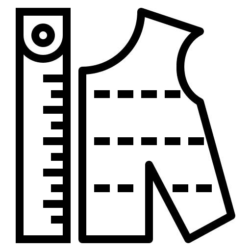 Measurement fashion measuring meter icon