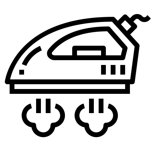 Steam iron clothing furniture and household clothes icon