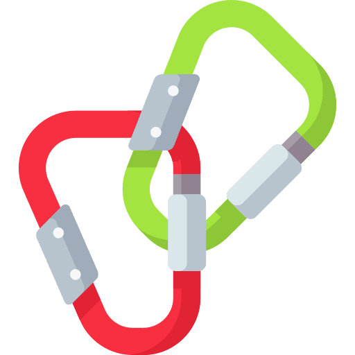 Carabiner outdoor carabiner adventure icon