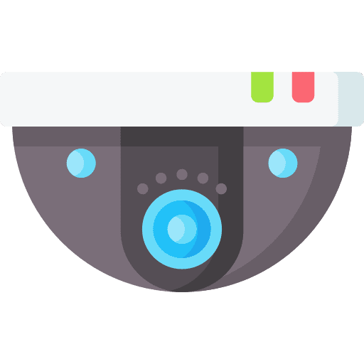 Cctv security system camera secure icon