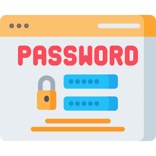 Password seo and web safety privacy icon