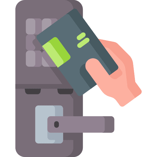 Smart door accessibility smart lock code icon