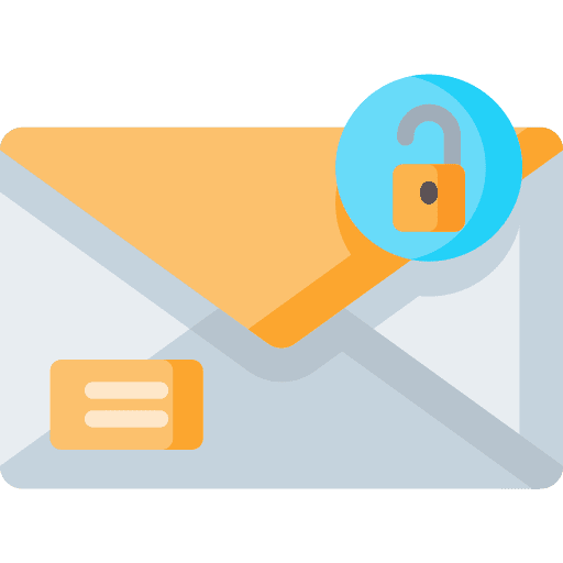 Email security keyhole interface icon Email security keyhole interface icon