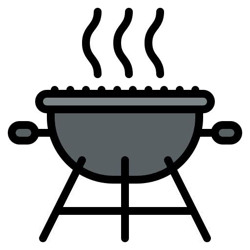 Bbq grill stove cooking stove food and restaurant icon