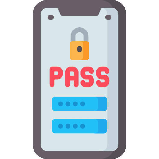Password pincode smartphone login icon Password pincode smartphone login icon