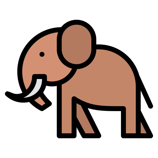 Elephant animal kingdom nature wild life icon Elephant animal kingdom nature wild life icon