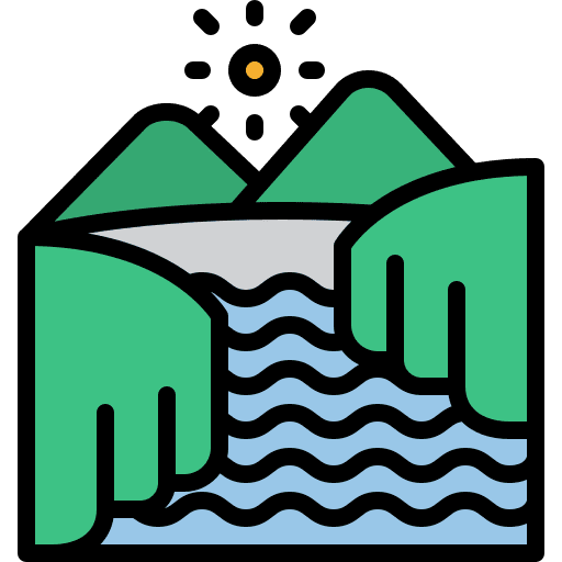 River sea water ocean icon River sea water ocean icon