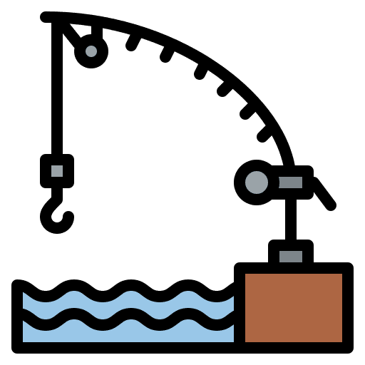 Fishing fisher camping fish icon Fishing fisher camping fish icon