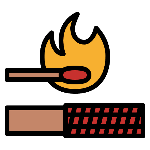 Match flame tool light icon Match flame tool light icon
