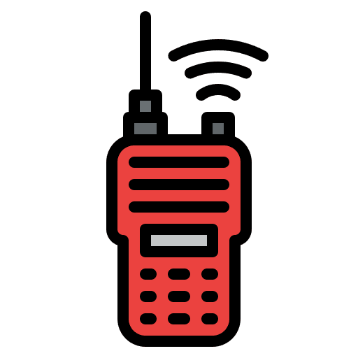 Walkie talkie communications talk frequency icon Walkie talkie communications talk frequency icon