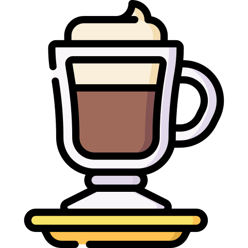 Cappuccino hot drink food and restaurant coffee cup icon Cappuccino hot drink food and restaurant coffee cup icon