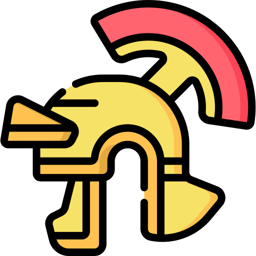 Helmet gladiator roman empire armour icon