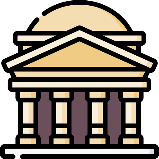 Pantheon rome building landmark icon