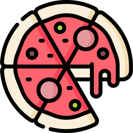 Pizza dough food and restaurant fast food icon Pizza dough food and restaurant fast food icon