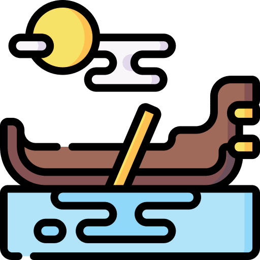 Gondola venetian river italy icon Gondola venetian river italy icon