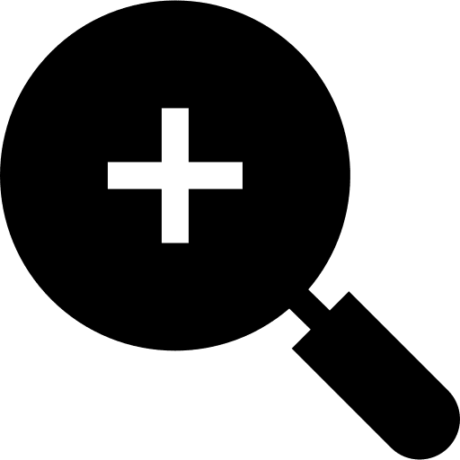 Zoom in plus sign magnifying glass loupe icon Zoom in plus sign magnifying glass loupe icon