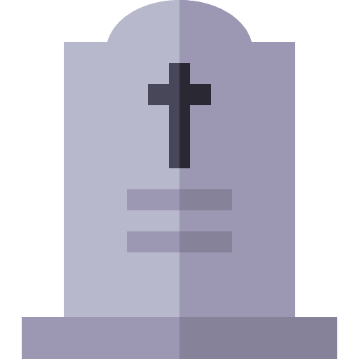 Graveyard tombstone death dead icon