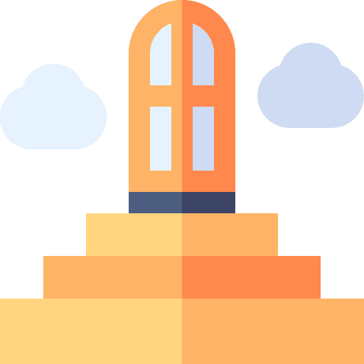 Door death heaven stairs icon Door death heaven stairs icon
