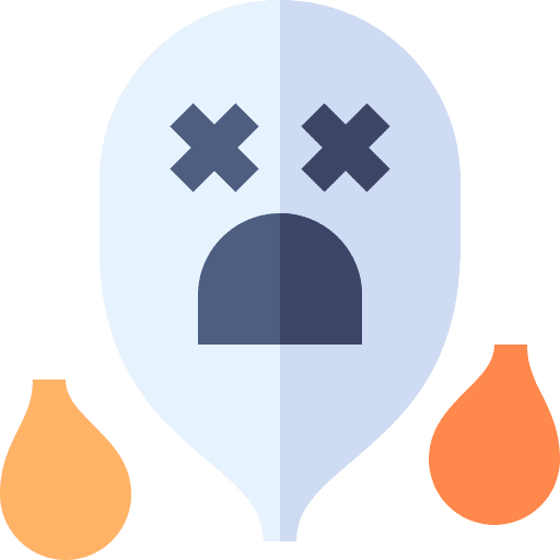 Ghost fear halloween spooky icon Ghost fear halloween spooky icon