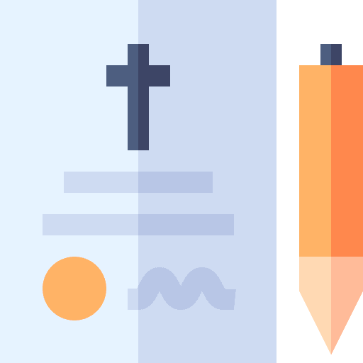 Testament will banking sheet icon Testament will banking sheet icon