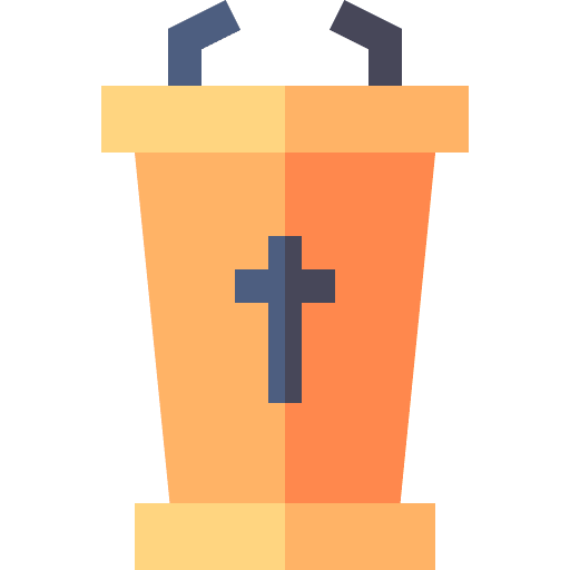 Tribune priest sermon pedestal icon Tribune priest sermon pedestal icon