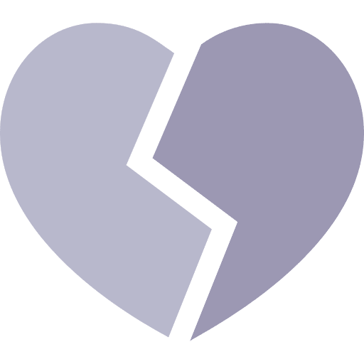 Broken heart love and romance heartbreak romantic icon Broken heart love and romance heartbreak romantic icon
