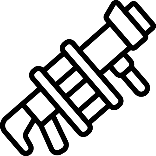 Grenade launcher grenades security arms icon