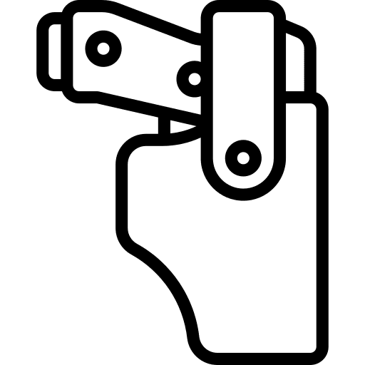 Gun weapon firearm belt icon