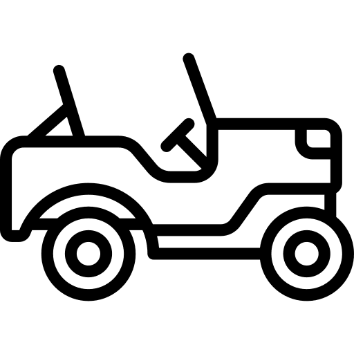 Jeep military vehicle truck icon