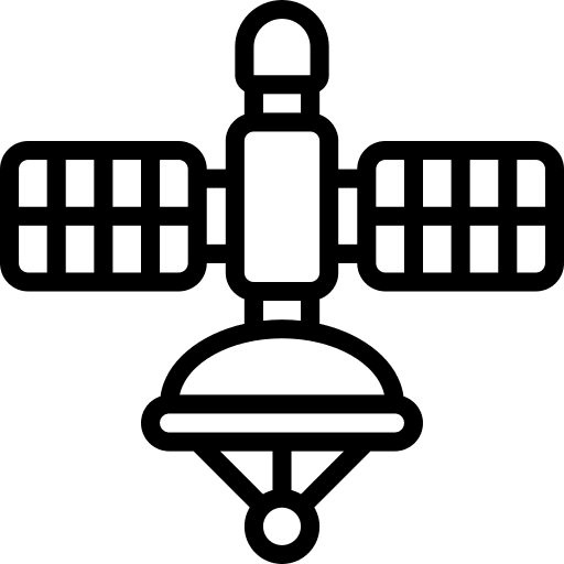 Satellite communications connection security icon