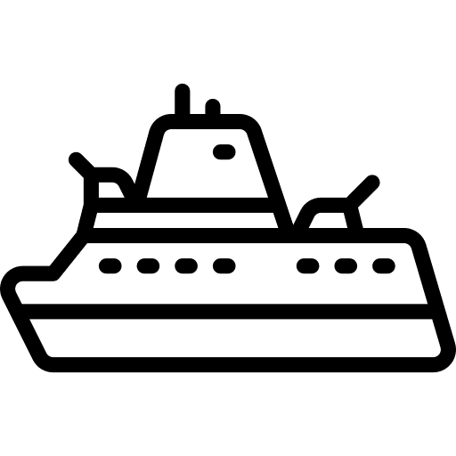 Ship military sea ship icon