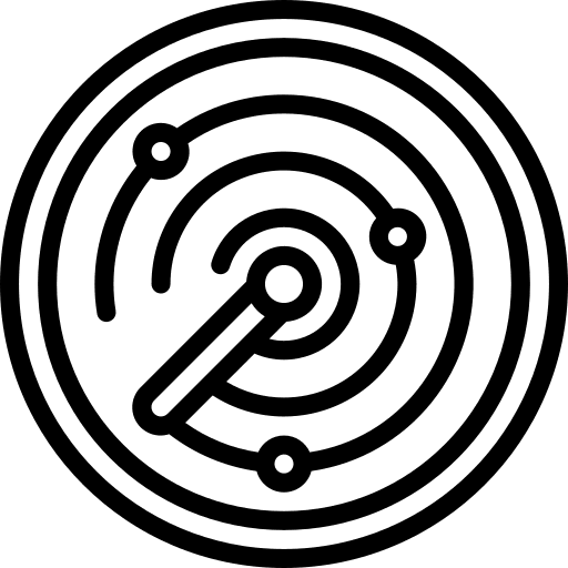 Sonar location technology position icon