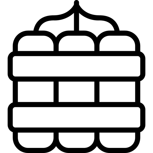 Dynamite explosion war bomb icon