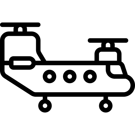Helicopter fly transportation helicopter icon