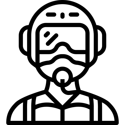 Pilot user army flight icon