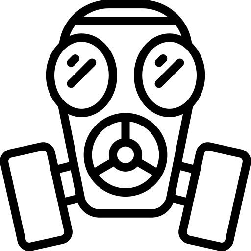 Mask protection security face icon