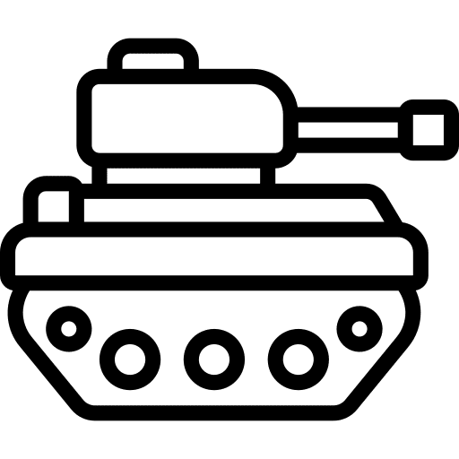 Tank tank security vehicle icon