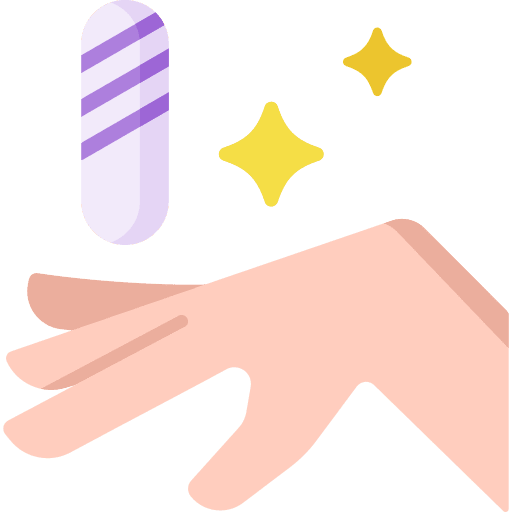 Manicure nail file beauty salon icon