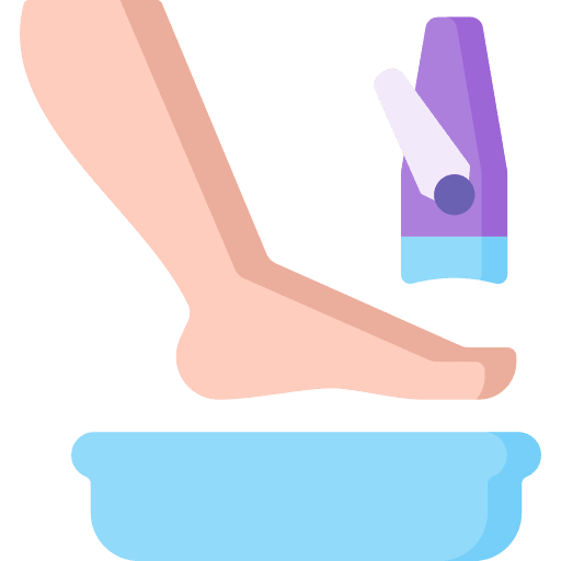 Pedicure massage feet beauty icon Pedicure massage feet beauty icon