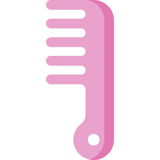 Hair comb beauty tool accessory icon Hair comb beauty tool accessory icon