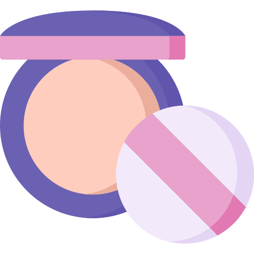 Powder powder make up beauty icon Powder powder make up beauty icon