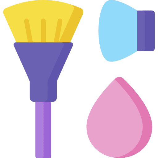 Brush grooming cosmetics beauty icon Brush grooming cosmetics beauty icon