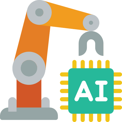 Automation manufacturing production industry icon