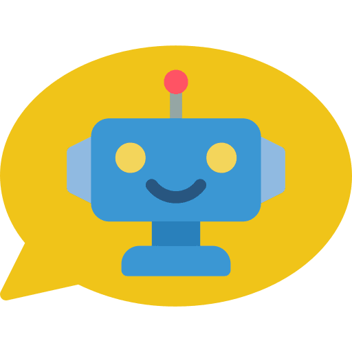 Chatbot technology robotic chat icon Chatbot technology robotic chat icon