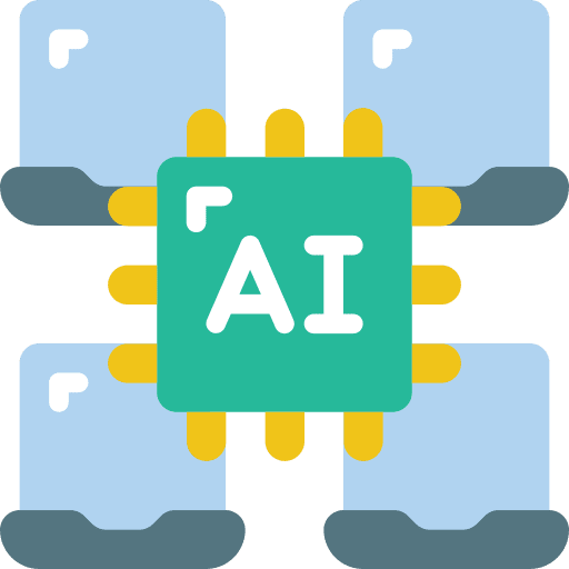 Cloud processing network cloud processing artificial intelligence icon Cloud processing network cloud processing artificial intelligence icon