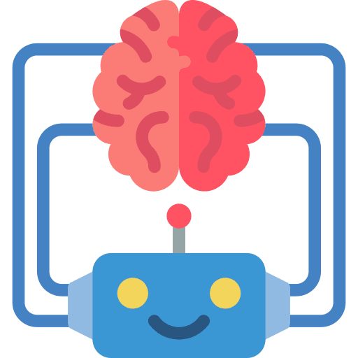 Brain ai computer chip icon Brain ai computer chip icon