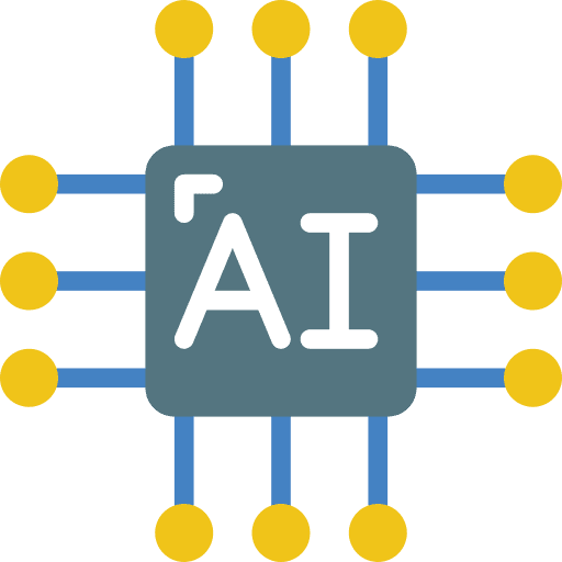 Chip networking tehnology core icon Chip networking tehnology core icon